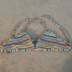 Jolyn Clothing Multicolor Striped Bikini Top